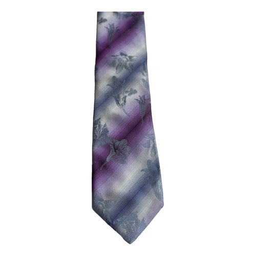 Pre-owned Ted Baker Silk Tie In Purple