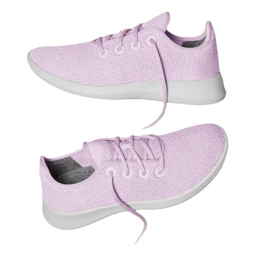 Pre-owned Allbirds Cloth Trainers In Pink