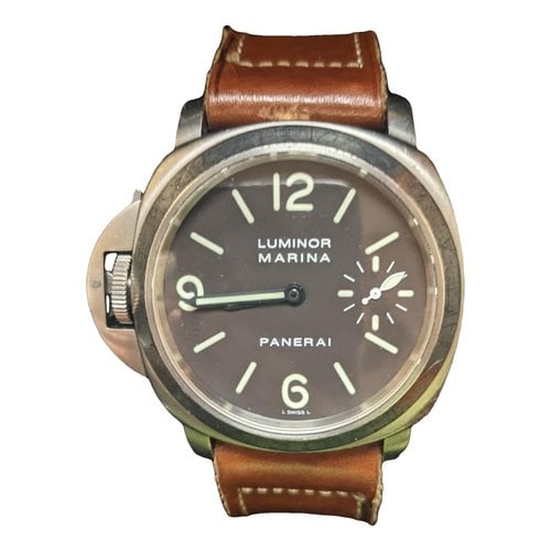 Pre-owned Panerai Watch In Brown