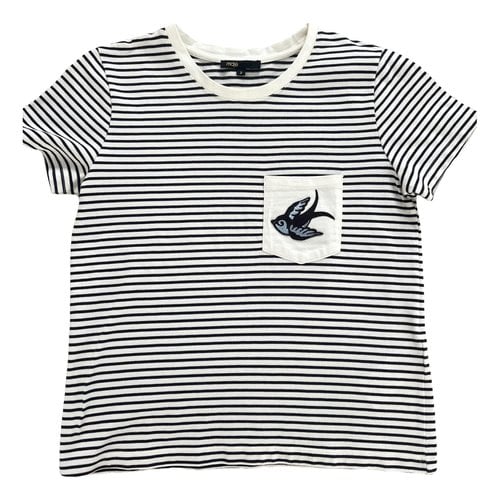 Pre-owned Maje T-shirt In Navy