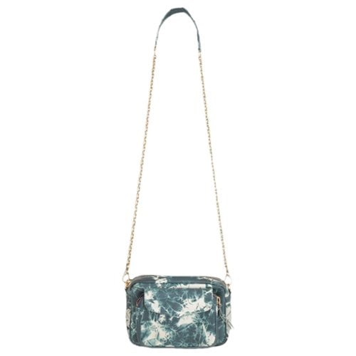 Pre-owned Claris Virot Charly Leather Crossbody Bag In Blue