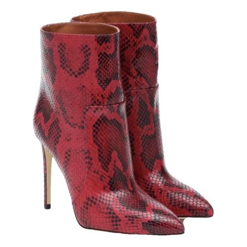 Pre-owned Paris Texas Leather Boots In Red