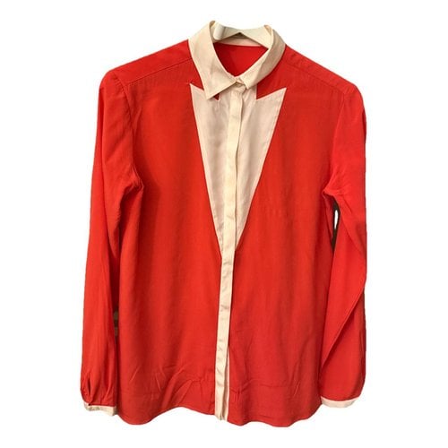 Pre-owned Etro Silk Blouse In Red