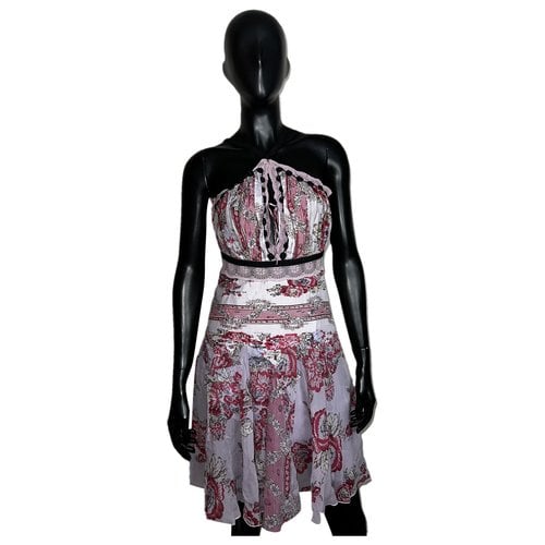 Pre-owned Blumarine Silk Mini Dress In Pink