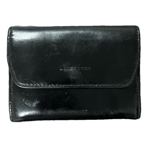 Pre-owned Lancaster Leather Purse In Black
