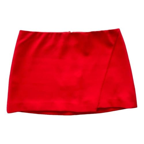 Pre-owned Alice And Olivia Mini Skirt In Red