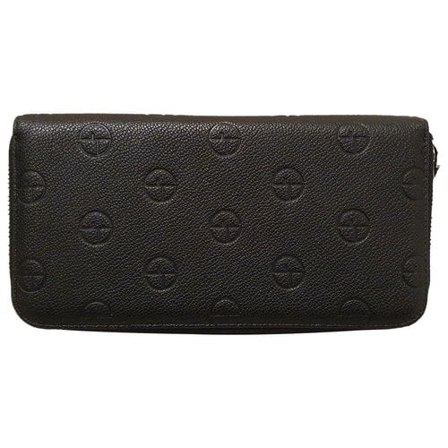 Pre-owned Giorgio Armani Leather Small Bag In Black