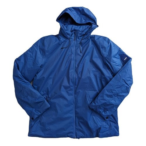 Pre-owned Rains Puffer In Blue