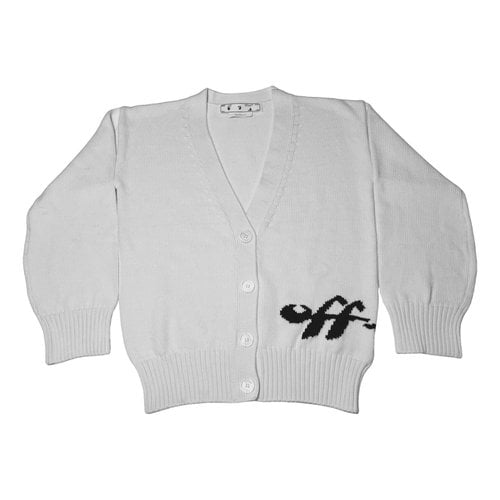 Pre-owned Off-white Cardigan In White