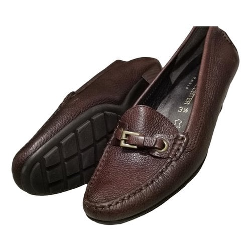 Pre-owned Daniel Hechter Leather Heels In Brown