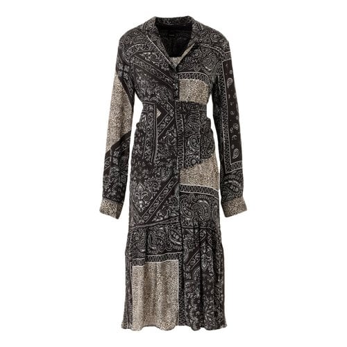 Pre-owned Pinko Mid-length Dress In Brown