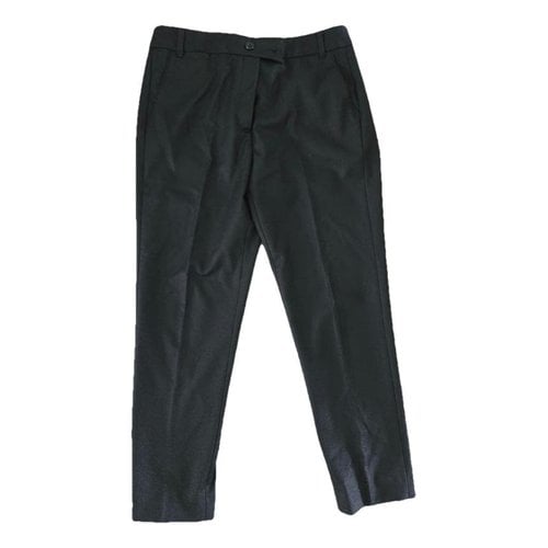 Pre-owned Marella Slim Pants In Anthracite