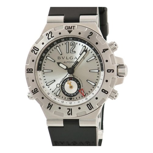 Pre-owned Bvlgari Diagono Watch In Silver