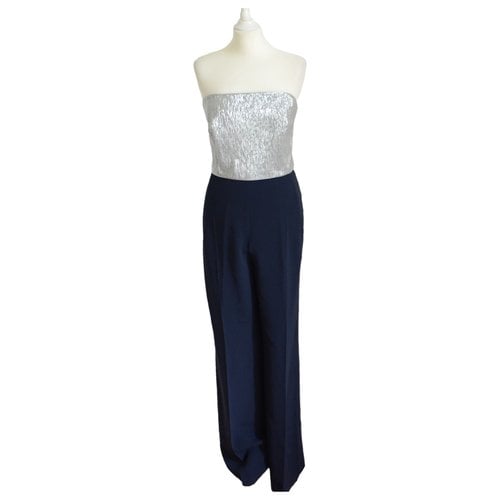 Pre-owned Roland Mouret Silk Jumpsuit In Blue