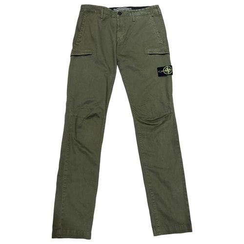 Pre-owned Stone Island Straight Jeans In Khaki
