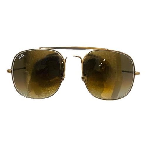Pre-owned Ray Ban General Sunglasses In Gold