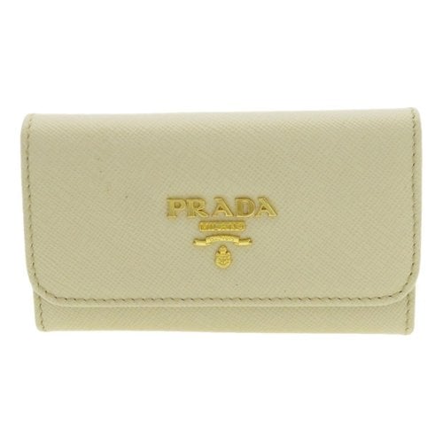 Pre-owned Prada Leather Purse In White