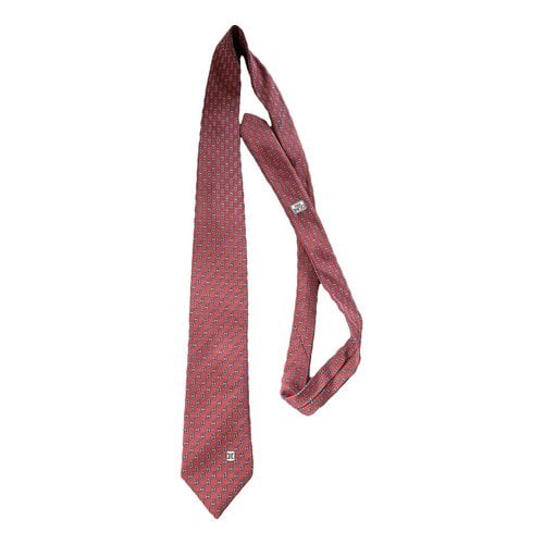 Pre-owned Celine Tie In Red
