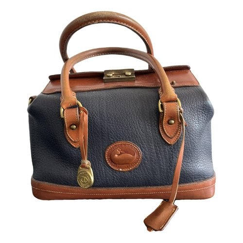 Pre-owned Dooney & Bourke Leather Handbag In Navy