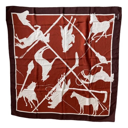 Pre-owned Aigner Silk Scarf In Other