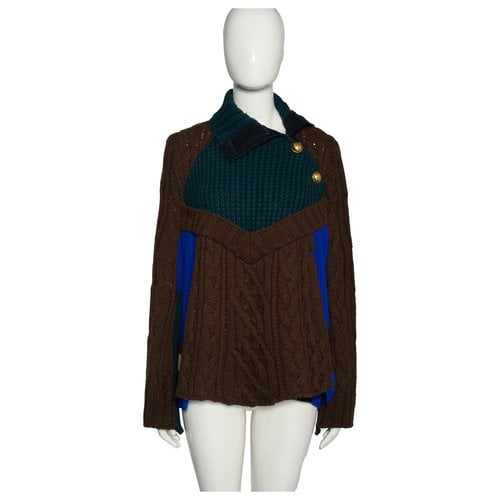Pre-owned Sacai Wool Jumper In Multicolour