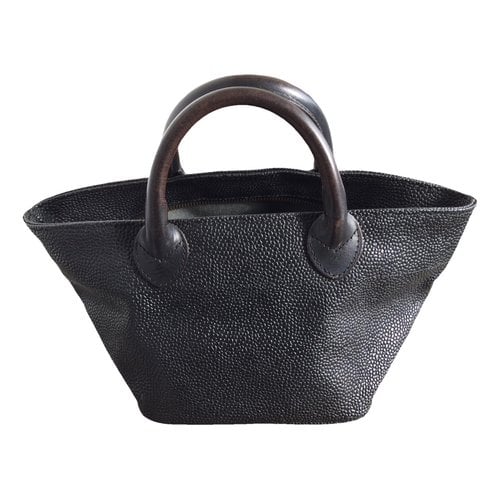 Pre-owned Herve Chapelier Cloth Handbag In Black