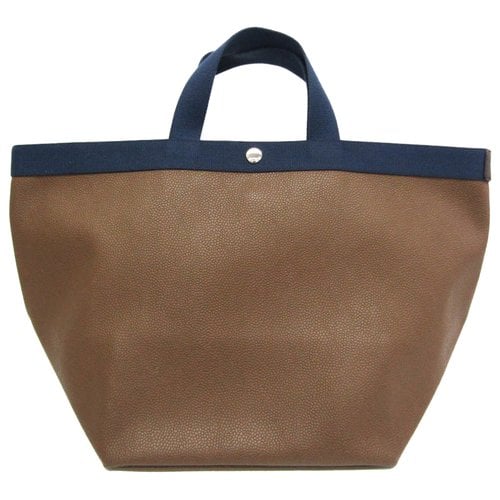 Pre-owned Herve Chapelier Cloth Handbag In Brown