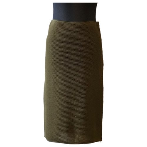 Pre-owned Prada Mid-length Skirt In Green