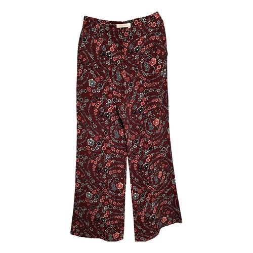 Pre-owned See By Chloé Large Pants In Burgundy