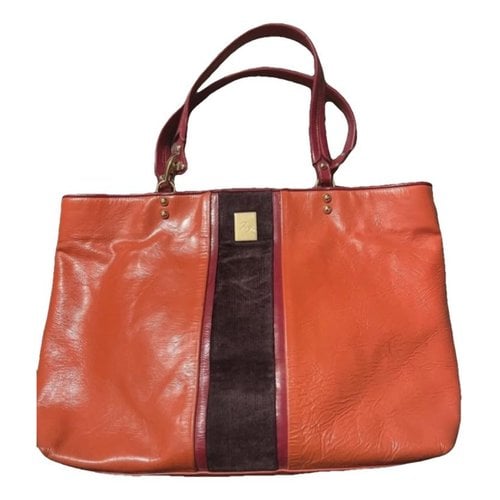 Pre-owned Fay Leather Handbag In Orange