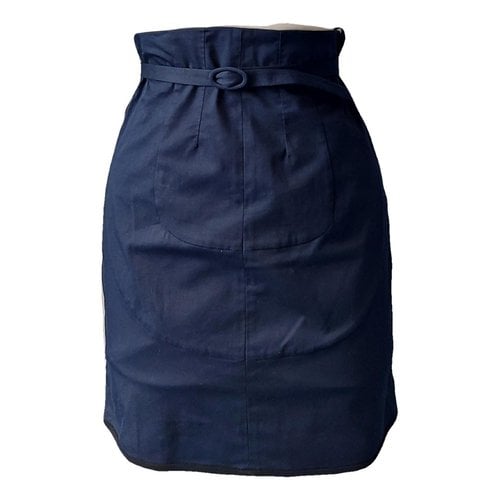 Pre-owned N°21 Mini Skirt In Navy