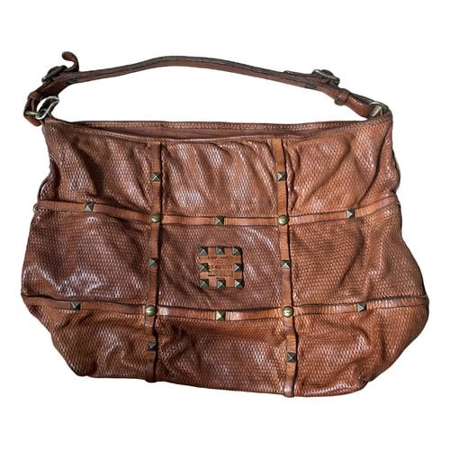 Pre-owned Campomaggi Leather Handbag In Brown