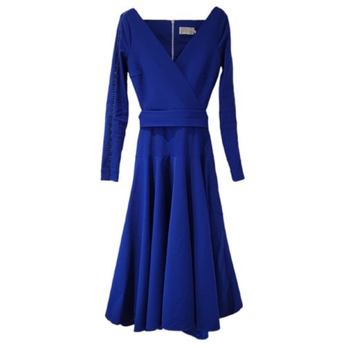 Pre-owned Preen By Thornton Bregazzi Mid-length Dress In Blue