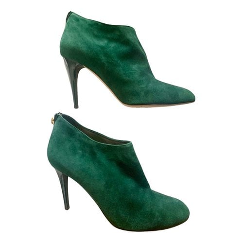 Pre-owned Jimmy Choo Boots In Green