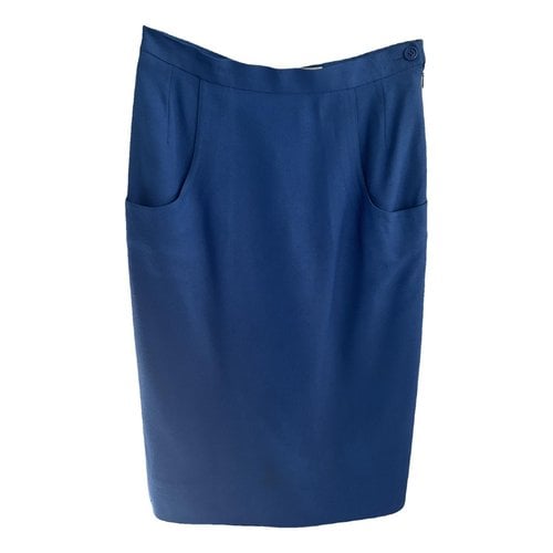 Pre-owned Givenchy Mid-length Skirt In Blue