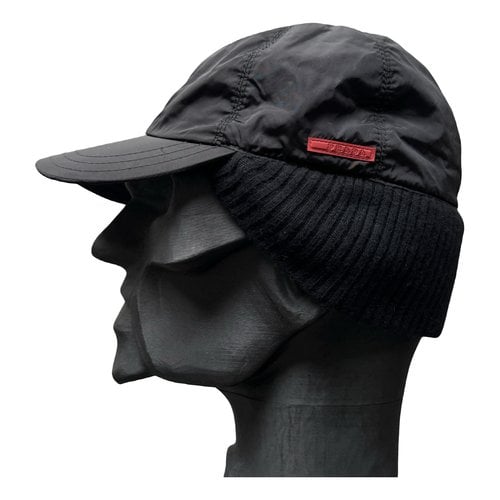 Pre-owned Prada Wool Hat In Black