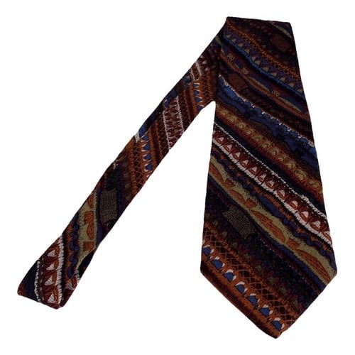 Pre-owned Coogi Silk Tie In Multicolour