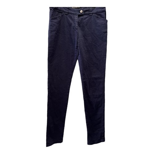 Pre-owned Balenciaga Trousers In Navy