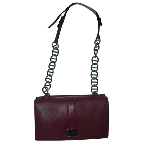 Pre-owned Prada Leather Crossbody Bag In Burgundy