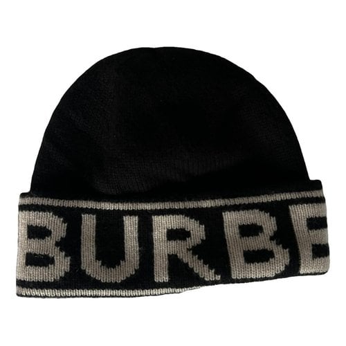 Pre-owned Burberry Cashmere Beanie In Black