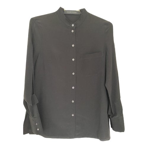 Pre-owned Roland Mouret Silk Shirt In Black