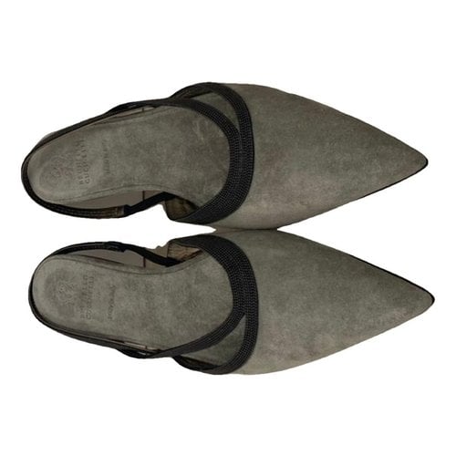 Pre-owned Brunello Cucinelli Sandals In Grey