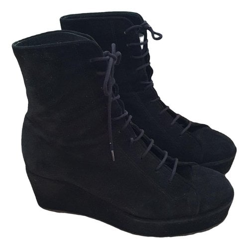 Pre-owned Opening Ceremony Boots In Black