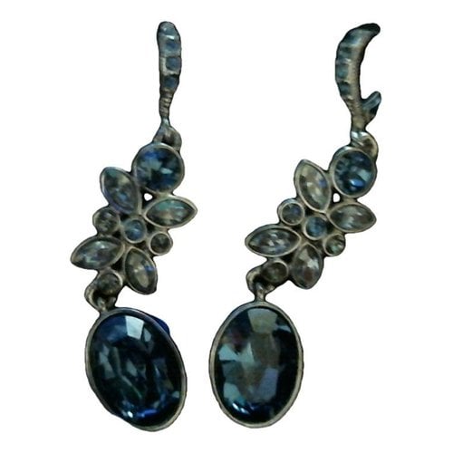 Pre-owned Givenchy Silver Earrings In Blue