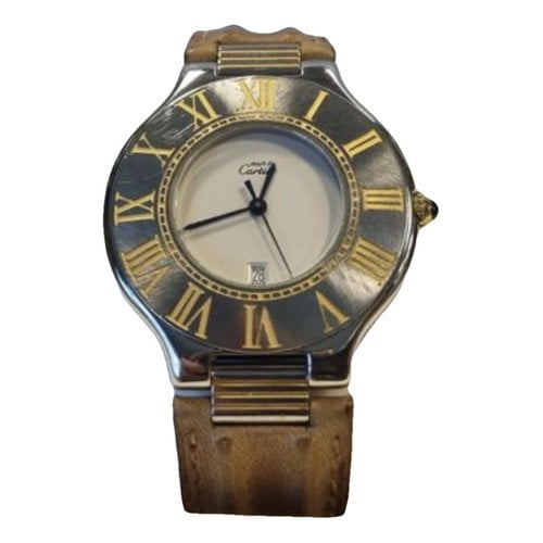 Pre-owned Cartier Must 21 Watch In Silver