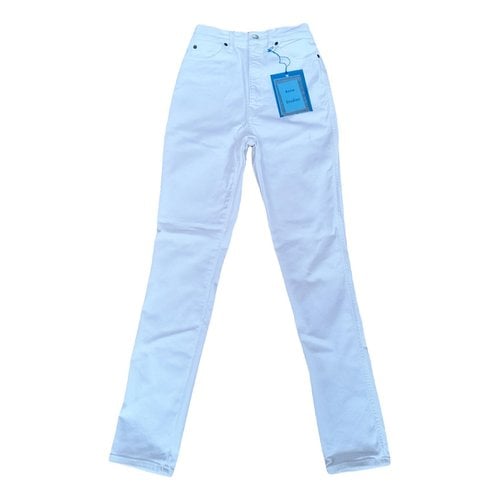 Pre-owned Acne Studios Blå Konst Slim Jeans In White