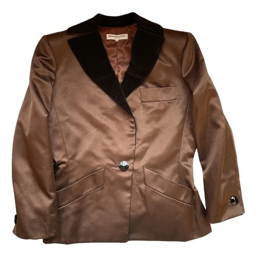 Pre-owned Saint Laurent Silk Jacket In Brown