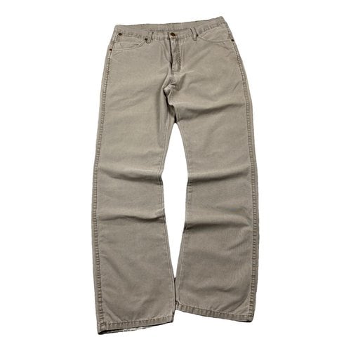 Pre-owned Wrangler Trousers In Beige