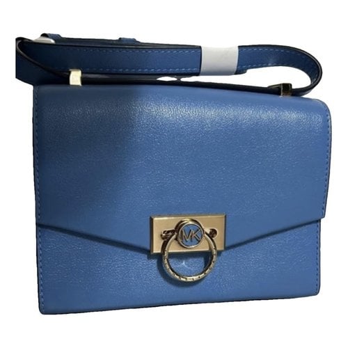 Pre-owned Michael Kors Leather Satchel In Blue