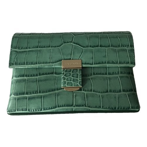 Pre-owned Giorgio Armani Leather Bag In Green